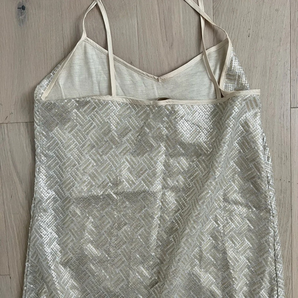 Banana Republic Cream Sparkle Tank - Picture 2 of 4